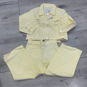 The Children's Place Light Yellow Wide Leg Set